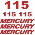 Mercury 115 HP Boat Motor Decal/Sticker!